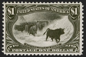 Sale 1254, Lot 894, Trans-Mississippi Issue, $1.00 Black, Trans-Mississippi (292) Sale 1254, Lot 894, Trans-Mississippi Issue