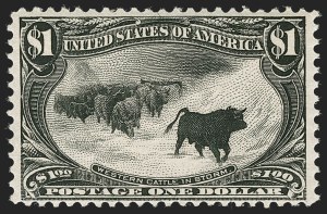 Sale 1254, Lot 900, Trans-Mississippi Issue, $1.00 Black, Trans-Mississippi (292) Sale 1254, Lot 900, Trans-Mississippi Issue