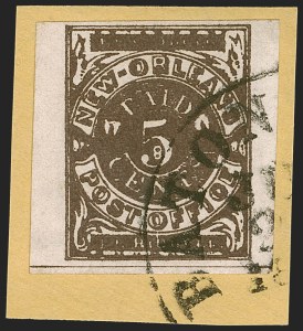 Sale 1255, Lot 1190, Confederate States: Postmasters' Provisionals