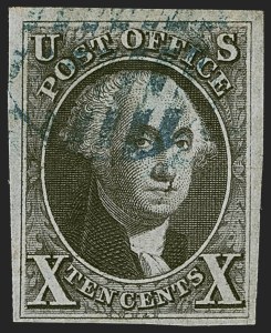 Sale 1255, Lot 127, 10c 1847 Issue: Double Transfers, Plate Varieties, Multiples (Scott 2)