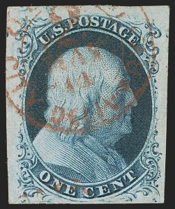 Sale 1255, Lot 160, 1c 1851 Issue (Scott 5-9)