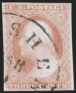 Sale 1255, Lot 194, 3c 1851 Issue: Shades (Scott 11-11A)