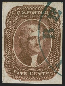 Sale 1255, Lot 223, 5c 1856 Isssue (Scott 12)