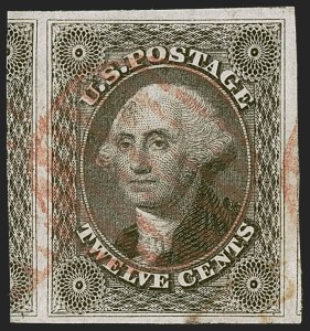Sale 1255, Lot 250, 12c 1851 Issue (Scott 17)
