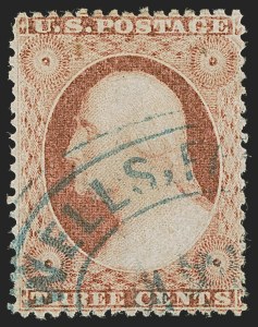 Sale 1255, Lot 293, 3c 1857 Issue (Scott 25-26A)