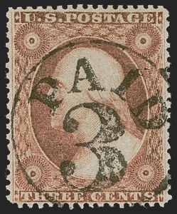 Sale 1255, Lot 303, 3c 1857 Issue (Scott 25-26A)
