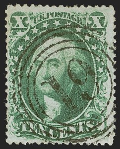 Sale 1255, Lot 339, 10c 1857 Issue (Scott 31-35)