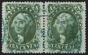 Sale 1255, Lot 346, 10c 1857 Issue (Scott 31-35)