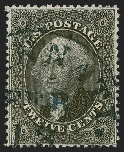 Sale 1255, Lot 347, 12c 1857 Issue (Scott 36-36B)