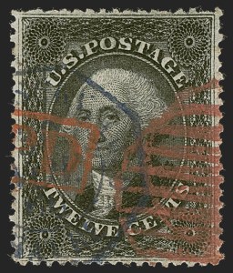 Sale 1255, Lot 353, 12c 1857 Issue (Scott 36-36B)