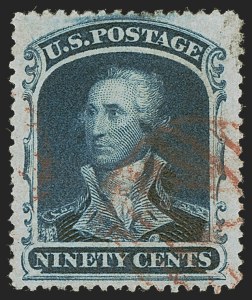 Sale 1255, Lot 372, 24c-90c 1860 Issue (Scott 37-39)