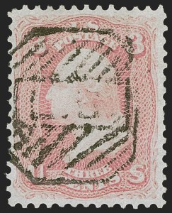 Sale 1255, Lot 387, 3c 1861 Issue, Shades and Varieties (Scott 64-65)