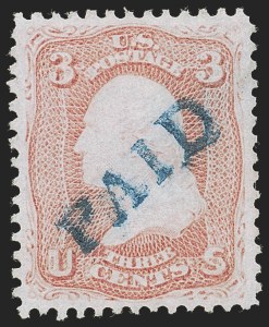 Sale Number 1255, Lot Number 392, 3c 1861 Issue, Shades and Varieties (Scott 64-65)