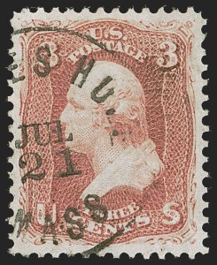 Sale 1255, Lot 393, 3c 1861 Issue, Shades and Varieties (Scott 64-65)