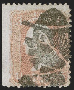 Sale 1255, Lot 398, 3c 1861 Issue, Cancellations (Scott 65)