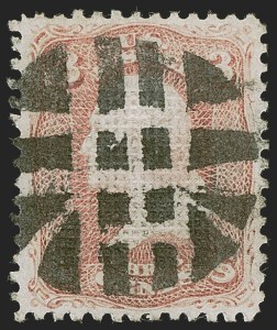 Sale 1255, Lot 550, 1867-68 Grilled Issue, A, C, D, Z Grills (Scott 79-85E)