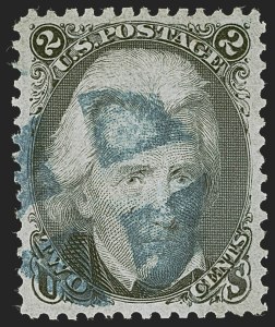 Sale 1255, Lot 588, 1867-68 Grilled Issue, F Grills (Scott 92-101)