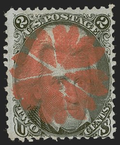 Sale 1255, Lot 593, 1867-68 Grilled Issue, F Grills (Scott 92-101)