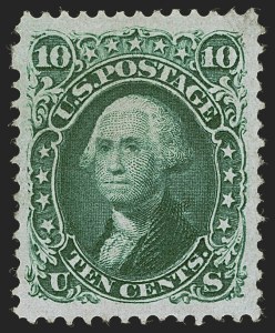 Sale 1255, Lot 609, 1867-68 Grilled Issue, F Grills (Scott 92-101)