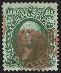 Sale 1255, Lot 610, 1867-68 Grilled Issue, F Grills (Scott 92-101)
