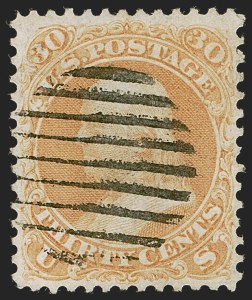 Sale 1255, Lot 625, 1867-68 Grilled Issue, F Grills (Scott 92-101)