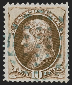 Sale 1255, Lot 771, 1870-71 National Bank Note Co. Grilled Issue (Scott 134-144)