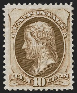 Sale 1256, Lot 2098, 1870-73 Bank Note Issues (Scott 134-166), 10c Brown (161) Sale 1256, Lot 2098, 1870-73 Bank Note Issues (Scott 134-166)
