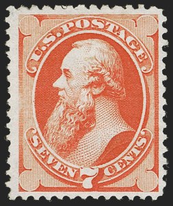 Sale 1256, Lot 2105, 1875 Continental Bank Note Co. Hard Paper Special Printing (Scott 167-175)