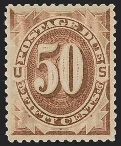 Sale 1256, Lot 2236, Postage Due, 50c Brown (J7) Sale 1256, Lot 2236, Postage Due