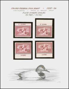 Sale 1258, Lot 3031, Artist Remarques and Signed Stamps, 1934-2012 Hunting Permits, Complete Plate Number Collection (RW1-RW79) Sale 1258, Lot 3031, Artist Remarques and Signed Stamps