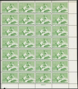 Sale 1258, Lot 3118, Complete Panes and Souvenir Sheets