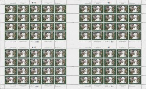 Sale 1258, Lot 3140, Complete Panes and Souvenir Sheets