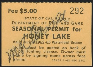 Sale 1258, Lot 3191, State Hunting Permit Stamps