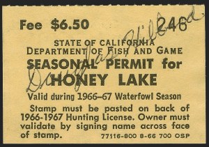 Sale 1258, Lot 3195, State Hunting Permit Stamps