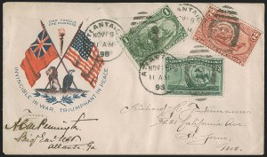 Sale 1260, Lot 179, Spanish-American War: the Furhman Correspondence of Patriotic Covers, Spanish-American War Covers, The Fuhrmann Correspondence Sale 1260, Lot 179, Spanish-American War: the Furhman Correspondence of Patriotic Covers