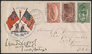 Sale 1260, Lot 179, Spanish-American War: the Furhman Correspondence of Patriotic Covers, Spanish-American War Covers, The Fuhrmann Correspondence Sale 1260, Lot 179, Spanish-American War: the Furhman Correspondence of Patriotic Covers