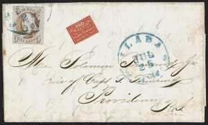 Sale 1260, Lot 28, 1847 Issue, Local Posts