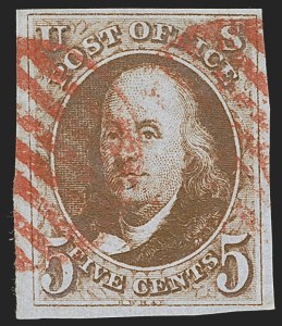 Sale 1262, Lot 585, Postmasters’ Provisionals, 1847 Issue