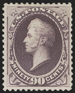 Sale 1262, Lot 802, 1870-88 Bank Note Issues, 1890-93 Issue, 90c Purple (218) Sale 1262, Lot 802, 1870-88 Bank Note Issues, 1890-93 Issue
