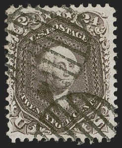 Sale 1268, Lot 128, 1861-66 Issue (Scott 56-78), 24c Red Lilac (70) Sale 1268, Lot 128, 1861-66 Issue (Scott 56-78)