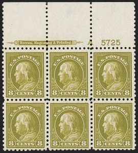 Sale 1268, Lot 343, Washington-Franklin and Panama-Pacific Issues