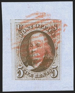Sale 1268, Lot 50, 1847 Issue and 1875 Reproduction (Scott 1-4)