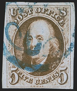 Sale 1268, Lot 58, 1847 Issue and 1875 Reproduction (Scott 1-4)