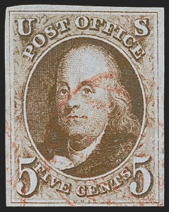 Sale 1268, Lot 59, 1847 Issue and 1875 Reproduction (Scott 1-4)