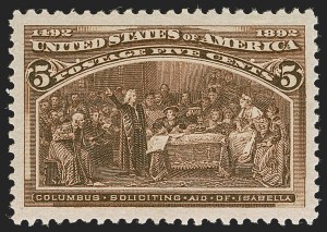 Sale Number 1277, Lot Number 2177, 1893 Columbian Issue (Scott 230-245) Sale Number 1277, Lot Number 2177, 1893 Columbian Issue (Scott 230-245)