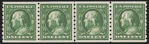 Sale 1277, Lot 2272, 1910-13 Washington-Franklin Issue (Scott 378-396)
