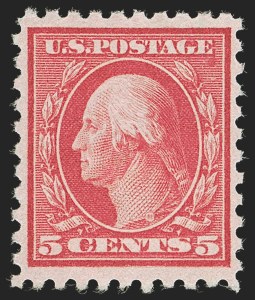 Sale 1277, Lot 2315, 1913-15 Panama-Pacific Issue, 1912-18 Issues (Scott 397-493), 5c Carmine, Error (467) Sale 1277, Lot 2315, 1913-15 Panama-Pacific Issue, 1912-18 Issues (Scott 397-493)