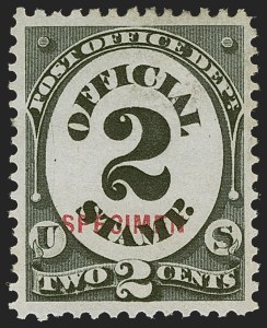 Sale 1277, Lot 2476, Official Special Printings