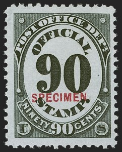 Sale 1277, Lot 2481, Official Special Printings