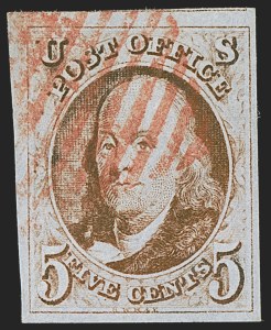 Sale 1278, Lot 3035, 1847 Issue and 1847  Reproduction (Scott 1-4)